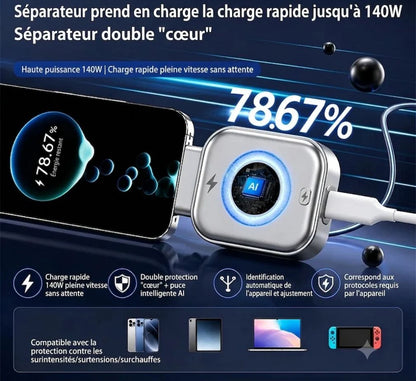 Mini Power Bank Type-C Magnétique – Recharge Rapide et Portable 🔋